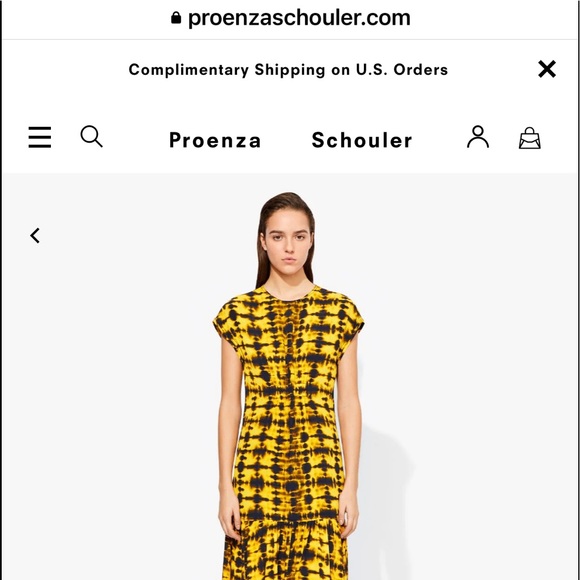 Proenza Schouler Tie Dye Short Sleeve Dress - Picture 6 of 8